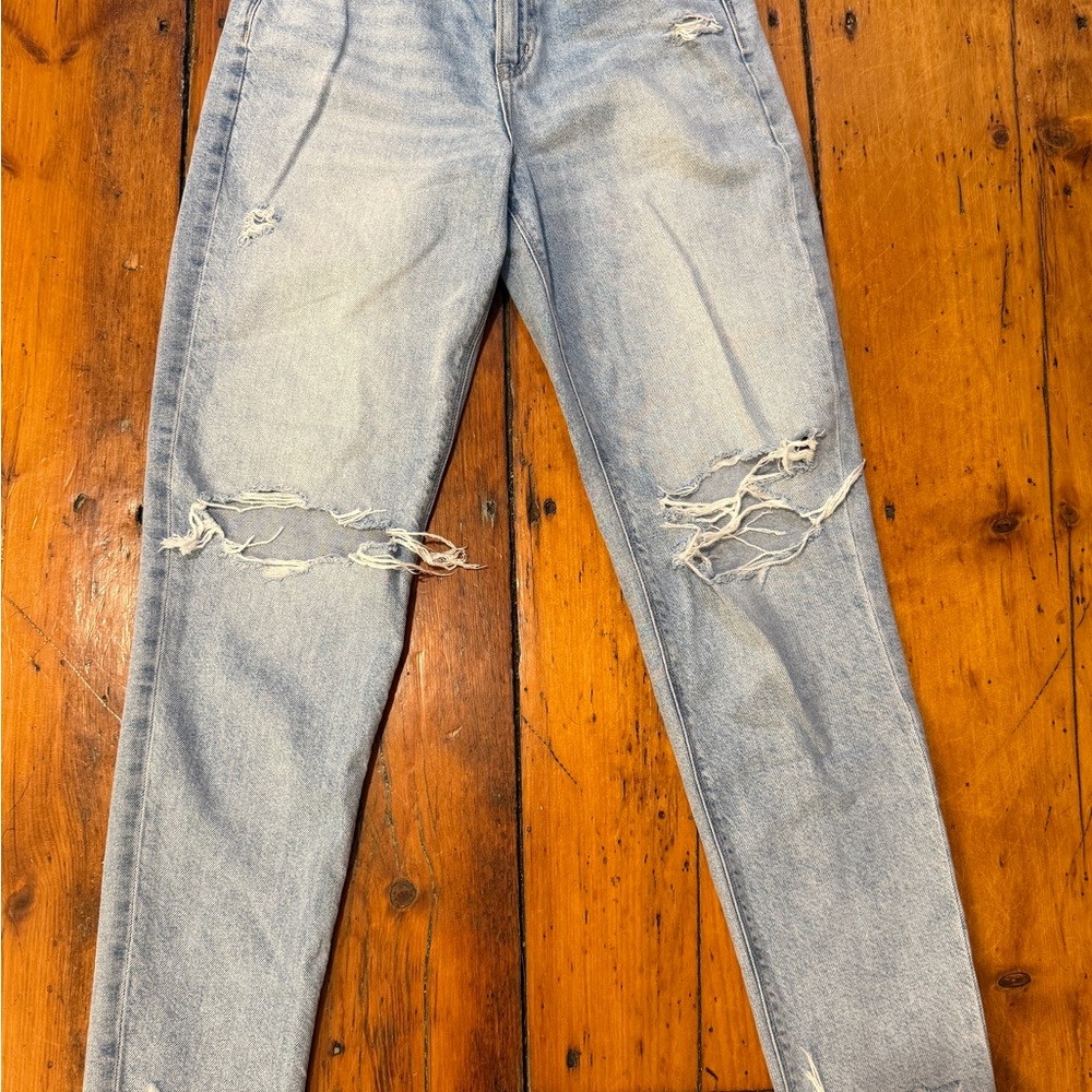 American Eagle Outfitters Light Blue Cropped Jeans